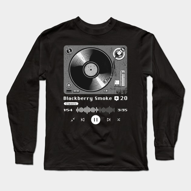 Blackberry Smoke ~ Vintage Turntable Music Long Sleeve T-Shirt by SecondLife.Art